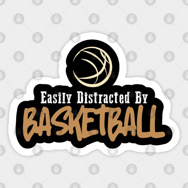 Easily Distracted By Basketball Sticker by pako-valor